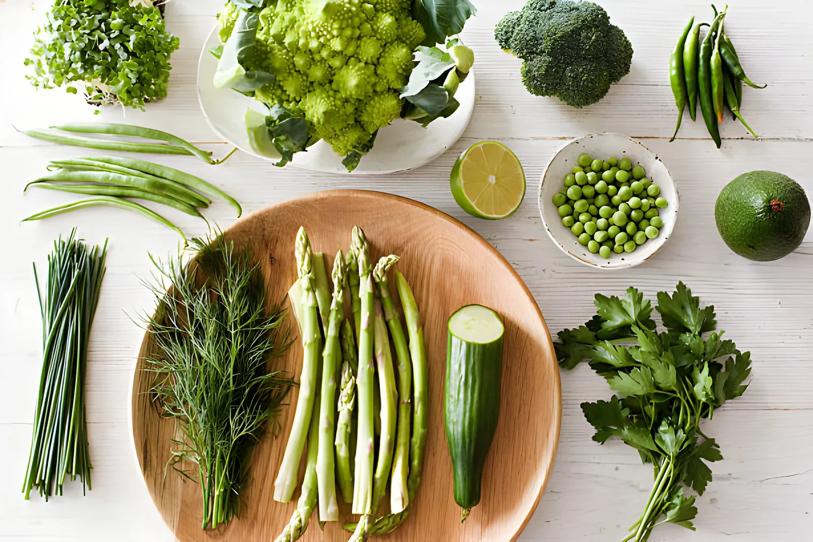 Top 15 Healthy Leafy Green Vegetables to Eat Fresh green vegetables on plate